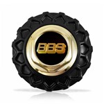 Ficha técnica e caractérísticas do produto Calota Centro Roda Brw Bbs 900 Preta Dourada Emblema Preta