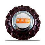Ficha técnica e caractérísticas do produto Calota Centro Roda Brw Bbs 900 Vermelha Cromada Emblema Branca