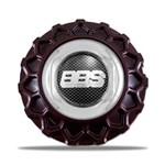 Ficha técnica e caractérísticas do produto Calota Centro Roda BRW BBS 900 Vermelha Cromada Emblema Fibra C Calota