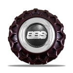 Ficha técnica e caractérísticas do produto Calota Centro Roda Brw Bbs 900 Vermelha Cromada Emblema Fibra C