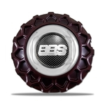 Ficha técnica e caractérísticas do produto Calota Centro Roda BRW BBS 900 Vermelha Cromada Emblema Fibra C