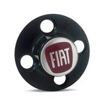 Ficha técnica e caractérísticas do produto Calota Centro Roda Ferro Fiat Palio G3 Emblema Vermelho Calota