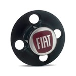 Ficha técnica e caractérísticas do produto Calota Centro Roda Ferro Fiat 500 Emblema Vermelho