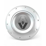 Ficha técnica e caractérísticas do produto Calota Centro Roda Ferro Vw Amarok Aro 13 14 15 4 Furos Prata Emblema Renault Prata