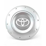 Ficha técnica e caractérísticas do produto Calota Centro Roda Ferro VW Amarok Aro 13 14 15 4 Furos Prata Emblema Toyota Prata Calota