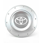 Ficha técnica e caractérísticas do produto Calota Centro Roda Ferro VW Amarok Aro 13 14 15 4 Furos Prata Emblema Toyota Prata