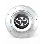 Ficha técnica e caractérísticas do produto Calota Centro Roda Ferro VW Amarok Aro 13 14 15 4 Furos Prata Emblema Toyota Preto