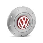 Ficha técnica e caractérísticas do produto Calota Centro Roda Ferro VW Amarok Aro 13 14 15 4 Furos Prata Emblema Vermelho Calota