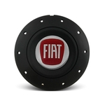 Ficha técnica e caractérísticas do produto Calota Centro Roda Ferro VW Amarok Aro 13 14 15 4 Furos Preta Fosca Emblema Fiat Vermelho