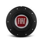 Ficha técnica e caractérísticas do produto Calota Centro Roda Ferro VW Amarok Aro 13 14 15 4 Furos Preta Fosca Emblema Fiat