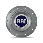 Ficha técnica e caractérísticas do produto Calota Centro Roda Ferro VW Amarok Aro 14 15 4 Furos Grafite Emblema Fiat Azul