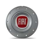 Ficha técnica e caractérísticas do produto Calota Centro Roda Ferro VW Amarok Aro 14 15 4 Furos Grafite Emblema Fiat Vermelho Calota