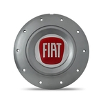 Ficha técnica e caractérísticas do produto Calota Centro Roda Ferro VW Amarok Aro 14 15 4 Furos Grafite Emblema Fiat Vermelho