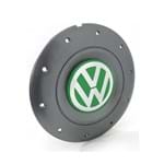 Ficha técnica e caractérísticas do produto Calota Centro Roda Ferro VW Amarok Aro 14 15 4 Furos Grafite Emblema Verde Calota