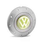 Ficha técnica e caractérísticas do produto Calota Centro Roda Ferro VW Amarok Aro 13 14 15 4 Furos Prata Emblema Amarelo Calota