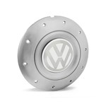 Ficha técnica e caractérísticas do produto Calota Centro Roda Ferro VW Amarok Aro 14 15 5 Furos Prata Emblema Branco