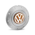 Ficha técnica e caractérísticas do produto Calota Centro Roda Ferro VW Amarok Aro 13 14 15 4 Furos Prata Emblema Laranja Calota