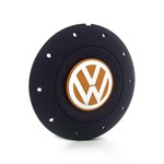 Ficha técnica e caractérísticas do produto Calota Centro Roda Ferro VW Amarok Aro 14 15 5 Furos Preta Fosca Emblema Laranja