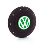 Ficha técnica e caractérísticas do produto Calota Centro Roda Ferro VW Amarok Aro 13 14 15 4 Furos Preta Fosca Emblema Verde Calota
