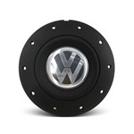 Calota Centro Roda Ferro Vw Amarok Aro 14 15 5 Furos Preta Fosca