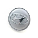 Ficha técnica e caractérísticas do produto Calota Centro Roda Hyundai HB20 Prata