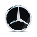 Ficha técnica e caractérísticas do produto Calota Centro Roda Mercedes Classe a 200 Preta Brilhante