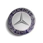 Ficha técnica e caractérísticas do produto Calota Centro Roda Mercedes Classe C 43 AMG Emblema Azul Calota