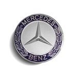 Ficha técnica e caractérísticas do produto Calota Centro Roda Mercedes Classe a 200 250 Emblema Azul