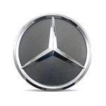 Ficha técnica e caractérísticas do produto Calota Centro Roda Mercedes Classe a 45 Amg Grafite Brilhante