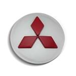 Ficha técnica e caractérísticas do produto Calota Centro Roda Mitsubishi Asx Prata Vermelha Relevo