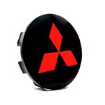 Ficha técnica e caractérísticas do produto Calota Centro Roda Mitsubishi Pajero Tr4 Preta Vermelha