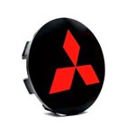Ficha técnica e caractérísticas do produto Calota Centro Roda Mitsubishi Triton Preta Vermelha Calota