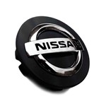 Ficha técnica e caractérísticas do produto Calota Centro Roda Nissan Grand Livina Preta Cromo
