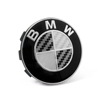 Ficha técnica e caractérísticas do produto Calota Centro Roda Original BMW Emblema Preto 58mm