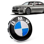 Ficha técnica e caractérísticas do produto Calota Centro Roda Original BMW Serie 7 2019+ Emblema Azul