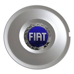 Ficha técnica e caractérísticas do produto Calota Centro Roda Stilo Schumacher Aro 15 Prata Fiat Azul