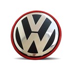 Calota Centro Roda Vw Gol G5 Krmai Wsw B/vermelha