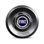 Ficha técnica e caractérísticas do produto Calota Centro Roda Vw Saveiro Modelo Novo 4 Furos Grafite Brilhante Emblema Fiat Azul Calota