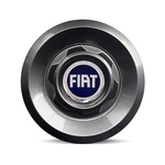 Ficha técnica e caractérísticas do produto Calota Centro Roda VW Saveiro Modelo Novo 4 Furos Grafite Brilhante Emblema Fiat Azul