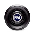 Ficha técnica e caractérísticas do produto Calota Centro Roda VW Saveiro Modelo Novo 4 Furos Preta Brilhante Emblema Fiat Azul