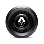 Ficha técnica e caractérísticas do produto Calota Centro Roda VW Saveiro Modelo Novo 4 Furos Preta Brilhante Emblema Renault Preto Calota
