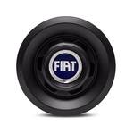 Ficha técnica e caractérísticas do produto Calota Centro Roda VW Saveiro Modelo Novo 4 Furos Preta Fosca Emblema Fiat Azul