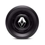 Ficha técnica e caractérísticas do produto Calota Centro Roda VW Saveiro Modelo Novo 4 Furos Preta Fosca Emblema Renault Preto