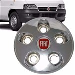 Ficha técnica e caractérísticas do produto Calota Cromada Centro Roda Ferro Ducato Aro 16 Emblema Fiat - Ponto Certo Import