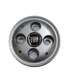 Ficha técnica e caractérísticas do produto Calota de Roda Modelo Lunar Fiat Prata Emblema Vermelho - Mp