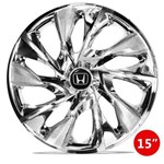 Ficha técnica e caractérísticas do produto Calota Esportiva 15 Ds4 Cromada Emblema Honda para Fit Civic