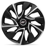 Ficha técnica e caractérísticas do produto Calota Esportiva DS4 Black Silver Aro 13 Universal Encaixe Preto e Prata