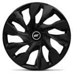 Calota Esportiva Ds4 Fosc Black Aro 15 Universal Encaixe Preto Fosco