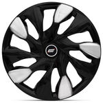 Ficha técnica e caractérísticas do produto Calota Esportiva Ds5 Black Silver Aro 13 Universal Encaixe Preto E Prata