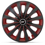 Ficha técnica e caractérísticas do produto Calota Esportiva Elite Red Aro 13 Preta com Vermelho Universal - 4 Peças